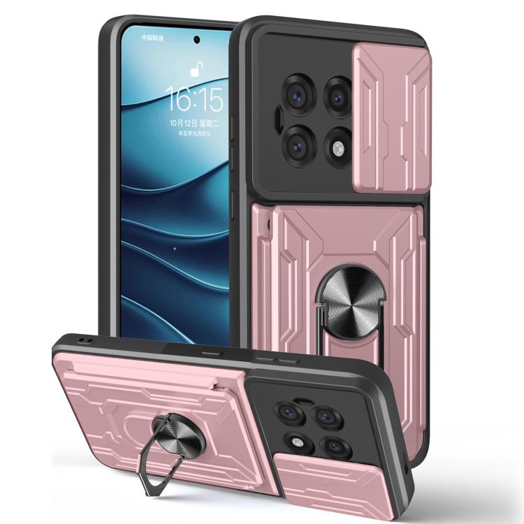 Sliding Camshield TPU+PC Phone Case with Card Slot, For OnePlus 15 5G, For OnePlus 13R 5G, For OnePlus 13 5G