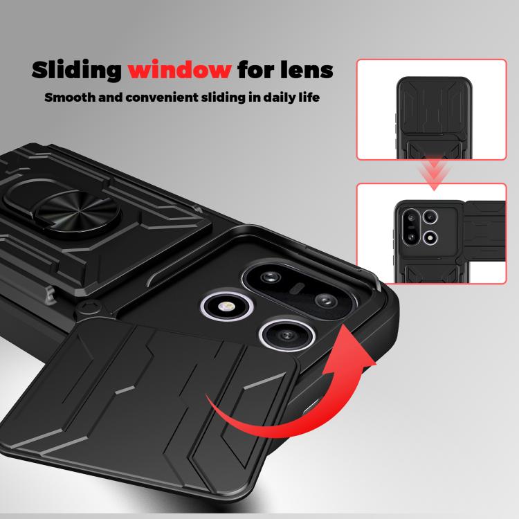 Sliding Camshield TPU+PC Phone Case with Card Slot, For OnePlus 15 5G, For OnePlus 13R 5G, For OnePlus 13 5G