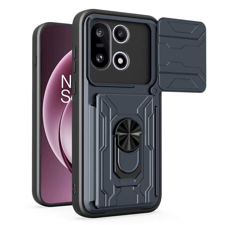 Sliding Camshield TPU+PC Phone Case with Card Slot, For OnePlus 15 5G, For OnePlus 13R 5G, For OnePlus 13 5G