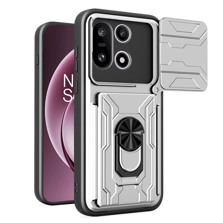 Sliding Camshield TPU+PC Phone Case with Card Slot, For OnePlus 15 5G, For OnePlus 13R 5G, For OnePlus 13 5G