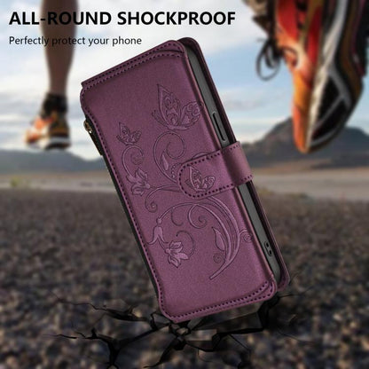 Butterfly Love Flower Multi-card Zipper Wallet Leather Phone Case, For OnePlus 13, For OnePlus Nord 4 5G, For OnePlus Nord CE4 Lite 5G