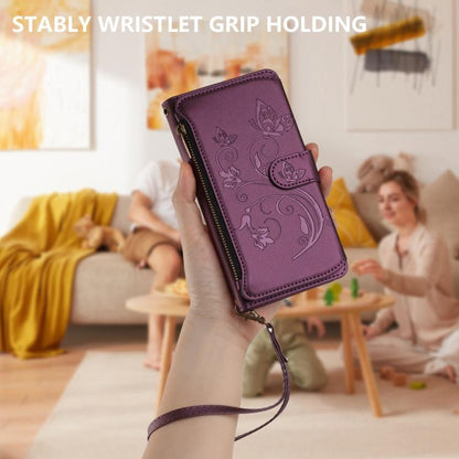 Butterfly Love Flower Multi-card Zipper Wallet Leather Phone Case, For OnePlus 13, For OnePlus Nord 4 5G, For OnePlus Nord CE4 Lite 5G