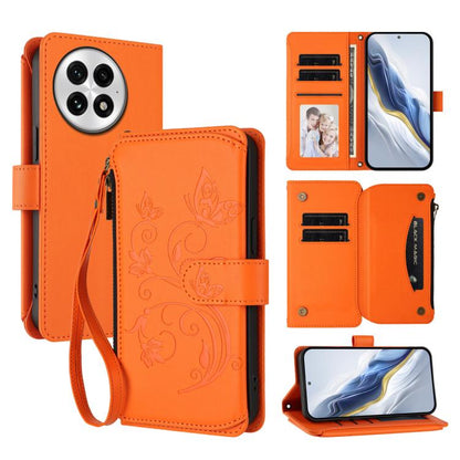 Butterfly Love Flower Multi-card Zipper Wallet Leather Phone Case, For OnePlus 13, For OnePlus Nord 4 5G, For OnePlus Nord CE4 Lite 5G