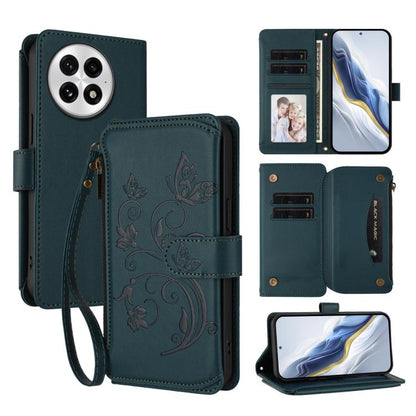 Butterfly Love Flower Multi-card Zipper Wallet Leather Phone Case, For OnePlus 13, For OnePlus Nord 4 5G, For OnePlus Nord CE4 Lite 5G