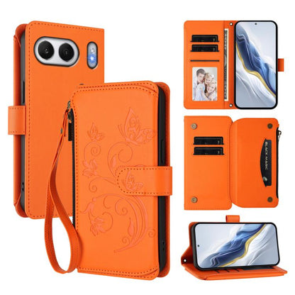 Butterfly Love Flower Multi-card Zipper Wallet Leather Phone Case, For OnePlus 13, For OnePlus Nord 4 5G, For OnePlus Nord CE4 Lite 5G