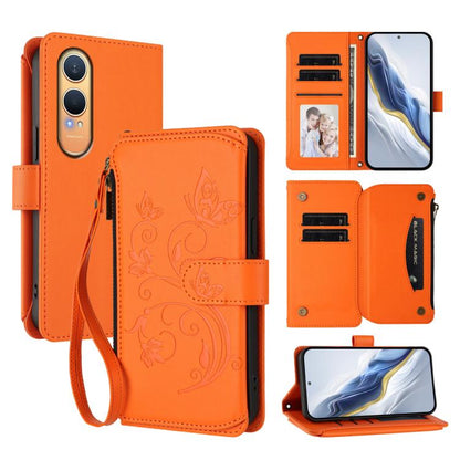 Butterfly Love Flower Multi-card Zipper Wallet Leather Phone Case, For OnePlus 13, For OnePlus Nord 4 5G, For OnePlus Nord CE4 Lite 5G