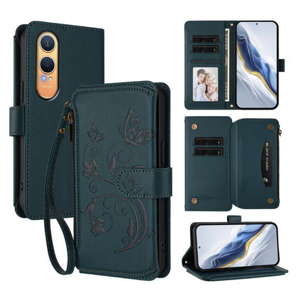 Butterfly Love Flower Multi-card Zipper Wallet Leather Phone Case, For OnePlus 13, For OnePlus Nord 4 5G, For OnePlus Nord CE4 Lite 5G