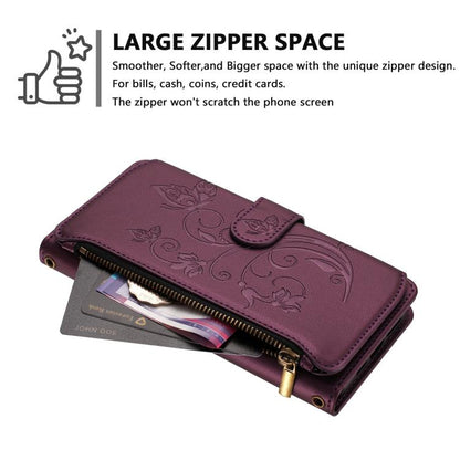 Butterfly Love Flower Multi-card Zipper Wallet Leather Phone Case, For OnePlus Nord CE2 5G, For OnePlus 10 Pro 5G