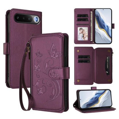 Butterfly Love Flower Multi-card Zipper Wallet Leather Phone Case, For Realme P4 Power 4G, For Realme Note 80 4G Global, For Realme 16 5G Global