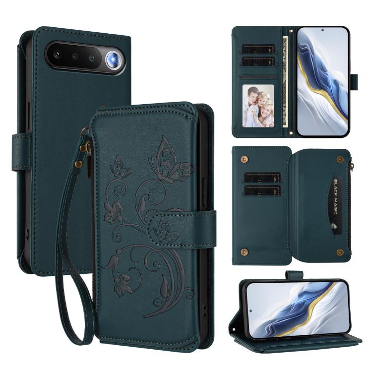 Butterfly Love Flower Multi-card Zipper Wallet Leather Phone Case, For Realme P4 Power 4G, For Realme Note 80 4G Global, For Realme 16 5G Global