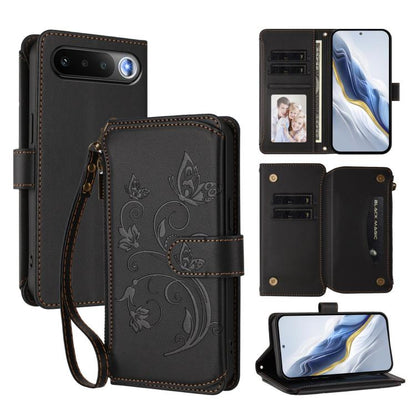 Butterfly Love Flower Multi-card Zipper Wallet Leather Phone Case, For Realme P4 Power 4G, For Realme Note 80 4G Global, For Realme 16 5G Global