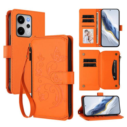 Butterfly Love Flower Multi-card Zipper Wallet Leather Phone Case, For Realme P4 Power 4G, For Realme Note 80 4G Global, For Realme 16 5G Global