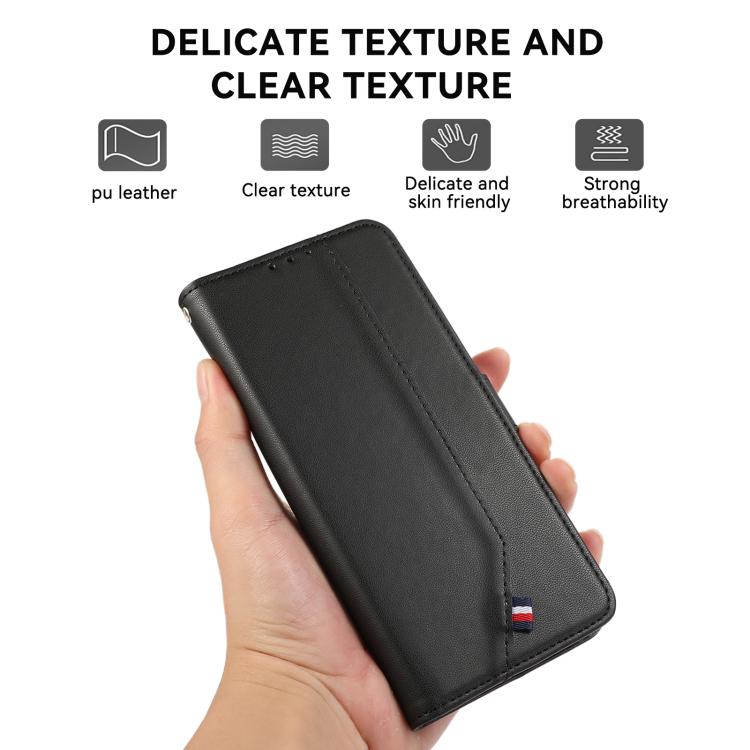 ABEEL Delicate Texture Splicing RFID Leather Phone Case, For OnePlus Nord CE6 Lite 5G Global, For OnePlus Ace 6 Ultra, For OnePlus 15T, For OnePlus Turbo 6V / Turbo 6