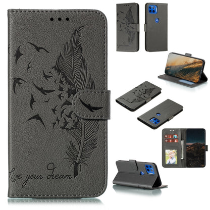 Feather Pattern Litchi Texture Horizontal Flip Leather Case with Wallet & Holder & Card Slots, For Google Pixel 5, For Motorola Moto G5 Plus 5G, For Google Pixel 5 XL, For Motorola Moto G Power