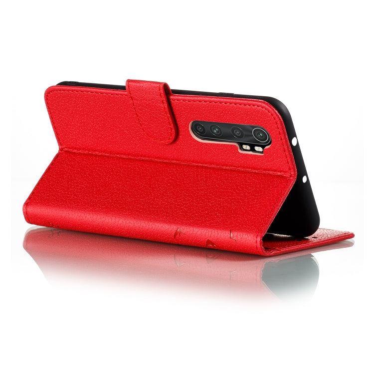 Feather Pattern Litchi Texture Horizontal Flip Leather Case with Wallet & Holder & Card Slots, For Xiaomi Note 10 Lite