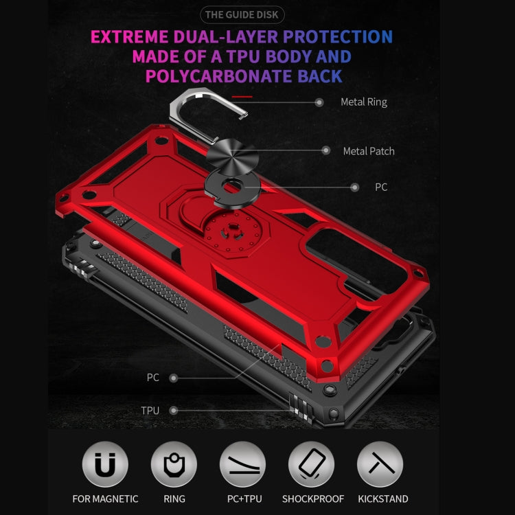 Shockproof TPU + PC Protective Case with 360 Degree Rotating Holder, For Huawei P40 Lite 5G, For Xiaomi Mi 10 Ultra