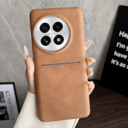 Skin Feel Sheepskin Card Slot Phone Case, For OnePlus Ace 6, For OnePlus 15, For OnePlus 13R / OnePlus Ace 5, For OnePlus 13