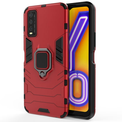 PC + TPU Shockproof Protective Case with Magnetic Ring Holder, For OPPO Realme 7 Pro, For Vivo Y20, For Galaxy M51