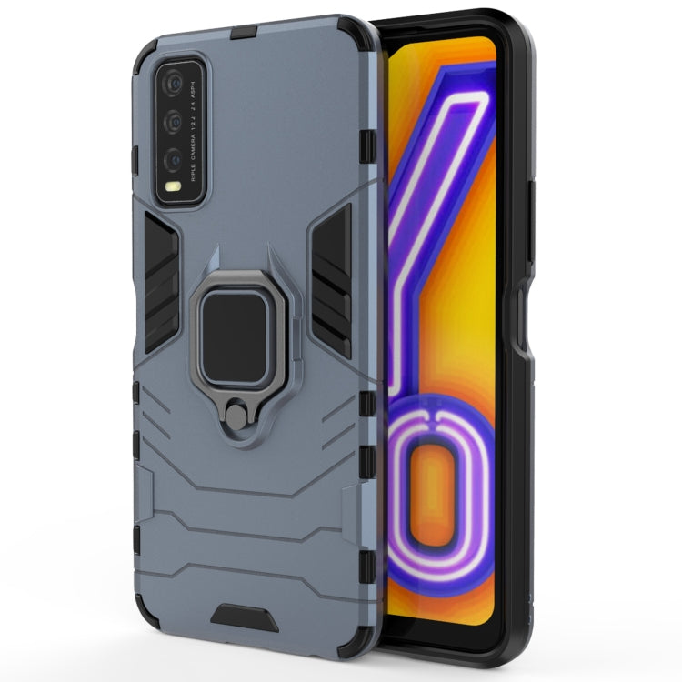 PC + TPU Shockproof Protective Case with Magnetic Ring Holder, For OPPO Realme 7 Pro, For Vivo Y20, For Galaxy M51