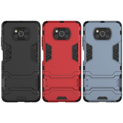 PC + TPU Shockproof Protective Case with Holder, For Xiaomi Poco X3 NFC