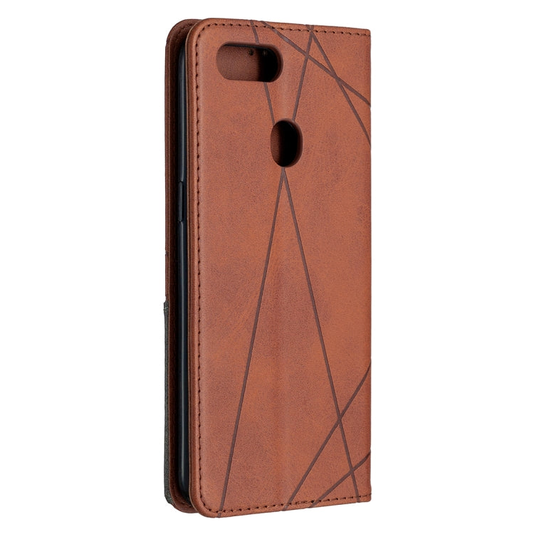 Prismatic Invisible Magnetic Horizontal Flip Leather Case with Holder & Card Slots & Photo Frame, For OPPO A5