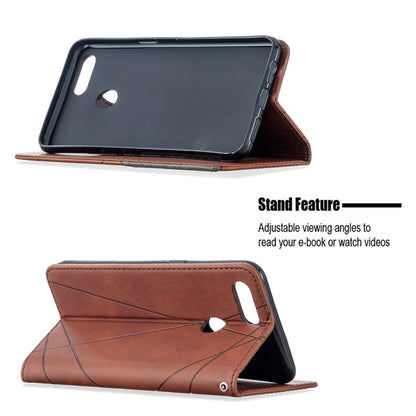 Prismatic Invisible Magnetic Horizontal Flip Leather Case with Holder & Card Slots & Photo Frame, For OPPO A5
