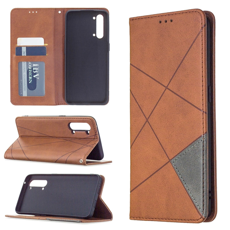 Rhombus Texture Horizontal Flip Magnetic Leather Case with Holder & Card Slots & Wallet, For OPPO Find X2 Lite, For Samsung Galaxy A42 5G