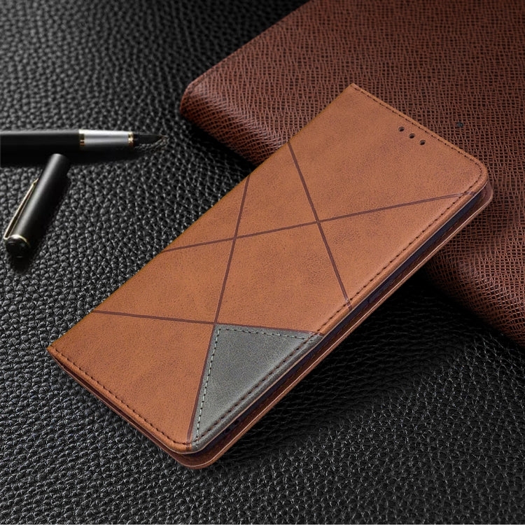 Rhombus Texture Horizontal Flip Magnetic Leather Case with Holder & Card Slots & Wallet, For OPPO Find X2 Lite, For Samsung Galaxy A42 5G