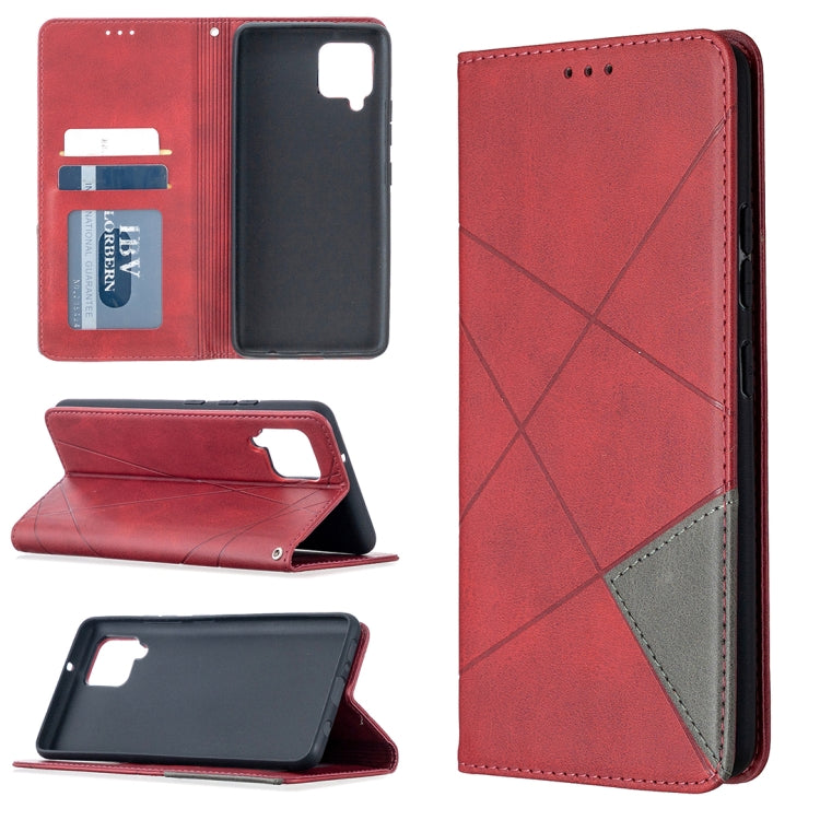 Rhombus Texture Horizontal Flip Magnetic Leather Case with Holder & Card Slots & Wallet, For OPPO Find X2 Lite, For Samsung Galaxy A42 5G