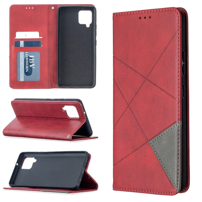 Rhombus Texture Horizontal Flip Magnetic Leather Case with Holder & Card Slots & Wallet, For OPPO Find X2 Lite, For Samsung Galaxy A42 5G