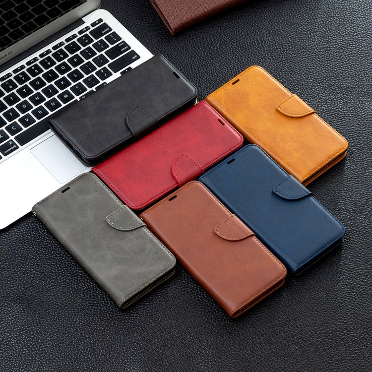 Retro Lambskin Texture Pure Color Horizontal Flip PU Leather Case with Holder & Card Slots & Wallet & Lanyard, For OPPO Find X2 Lite, For Samsung Galaxy A42 5G