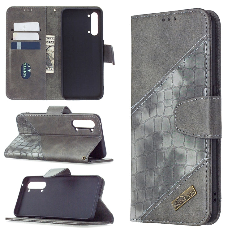 Matching Color Crocodile Texture Horizontal Flip PU Leather Case with Wallet & Holder & Card Slots, For OPPO Find X2 Lite, For Samsung Galaxy A42 5G
