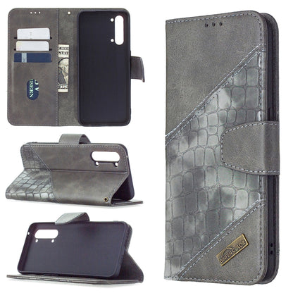 Matching Color Crocodile Texture Horizontal Flip PU Leather Case with Wallet & Holder & Card Slots, For OPPO Find X2 Lite, For Samsung Galaxy A42 5G