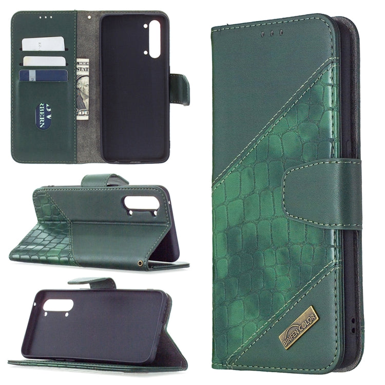 Matching Color Crocodile Texture Horizontal Flip PU Leather Case with Wallet & Holder & Card Slots, For OPPO Find X2 Lite, For Samsung Galaxy A42 5G