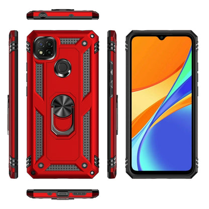 For Xiaomi Redmi C9 Shockproof TPU + PC Protective Case with 360 Degree Rotating Holder, For Xiaomi Redmi 9C
