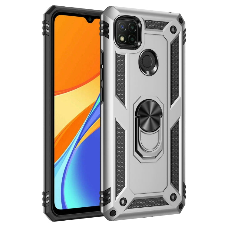 For Xiaomi Redmi C9 Shockproof TPU + PC Protective Case with 360 Degree Rotating Holder, For Xiaomi Redmi 9C