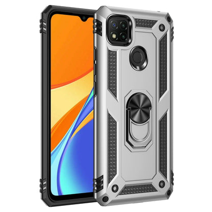 For Xiaomi Redmi C9 Shockproof TPU + PC Protective Case with 360 Degree Rotating Holder, For Xiaomi Redmi 9C