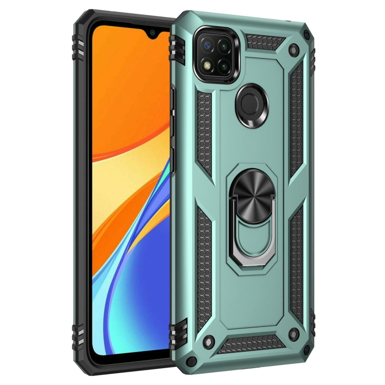 For Xiaomi Redmi C9 Shockproof TPU + PC Protective Case with 360 Degree Rotating Holder, For Xiaomi Redmi 9C