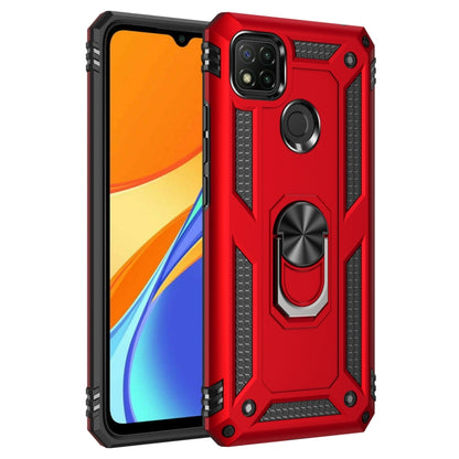 For Xiaomi Redmi C9 Shockproof TPU + PC Protective Case with 360 Degree Rotating Holder, For Xiaomi Redmi 9C