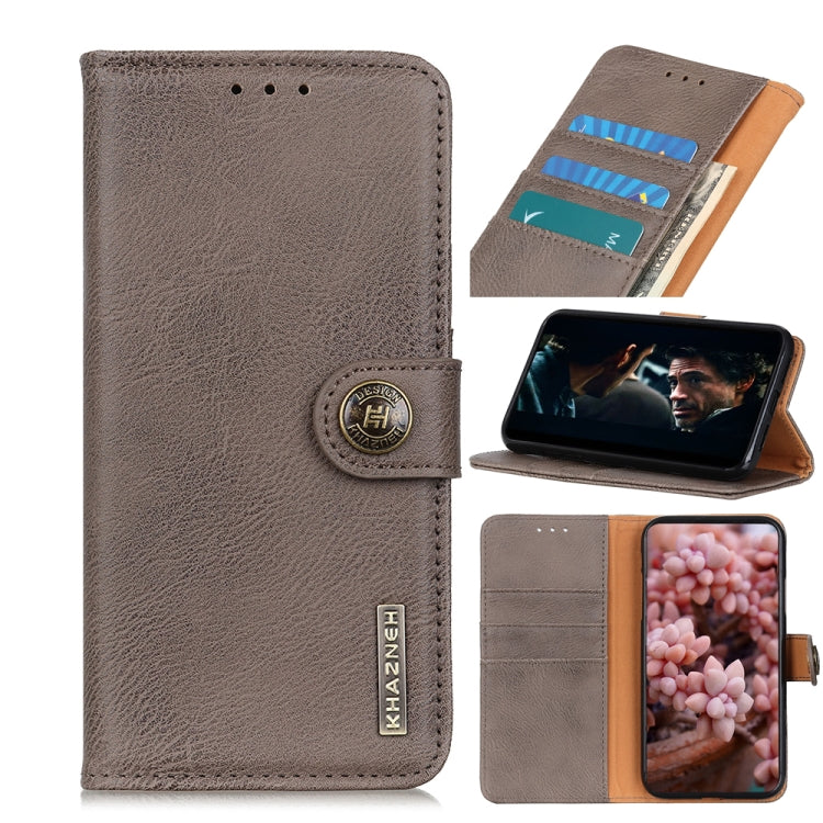 KHAZNEH Cowhide Texture Horizontal Flip Leather Case with Holder & Card Slots & Wallet, For Alcatel 3X 2020, For OnePlus 8T