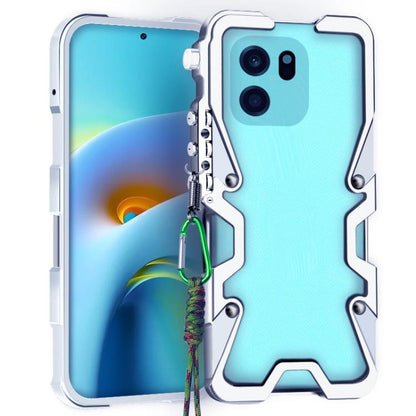 Trigger Design Hollow Metal Frame Phone Case with Lanyard, For OnePlus Nord 6 5G, For OnePlus Turbo 6V, For OnePlus Turbo 6