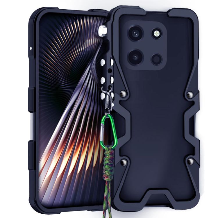 Trigger Design Hollow Metal Frame Phone Case with Lanyard, For OnePlus Nord 6 5G, For OnePlus Turbo 6V, For OnePlus Turbo 6