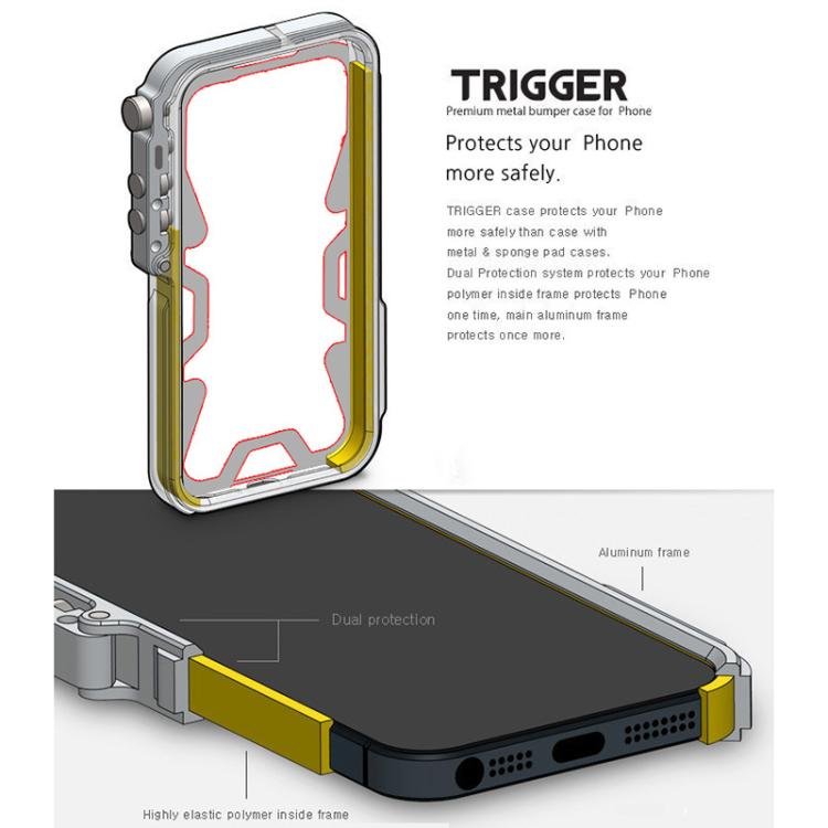 Trigger Design Hollow Metal Frame Phone Case with Lanyard, For OnePlus Nord 6 5G, For OnePlus Turbo 6V, For OnePlus Turbo 6
