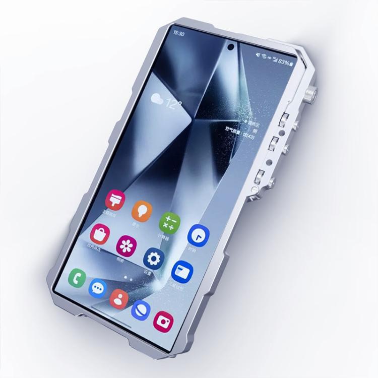 Trigger Design Hollow Metal Frame Phone Case with Lanyard, For OnePlus Nord 6 5G, For OnePlus Turbo 6V, For OnePlus Turbo 6