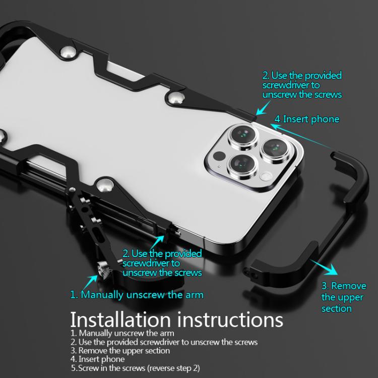 Trigger Design Hollow Metal Frame Phone Case with Lanyard, For OnePlus Nord 6 5G, For OnePlus Turbo 6V, For OnePlus Turbo 6