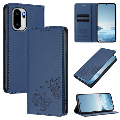 Strong Magnetic Dual Butterfly RFID Vegan Leather Phone Case, For OnePlus 15R / Ace 6 / Ace 6T, For OnePlus 15