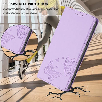 Strong Magnetic Dual Butterfly RFID Vegan Leather Phone Case, For OnePlus 13T, For OnePlus 13R / Ace 5 / Ace 5 Pro