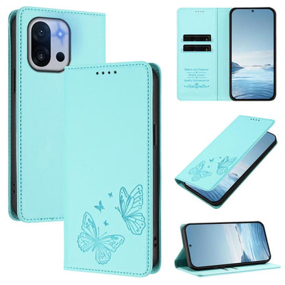 Strong Magnetic Dual Butterfly RFID Vegan Leather Phone Case, For OnePlus 13T, For OnePlus 13R / Ace 5 / Ace 5 Pro