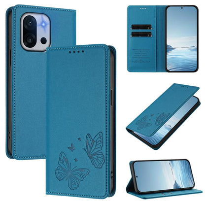 Strong Magnetic Dual Butterfly RFID Vegan Leather Phone Case, For OnePlus 13T, For OnePlus 13R / Ace 5 / Ace 5 Pro