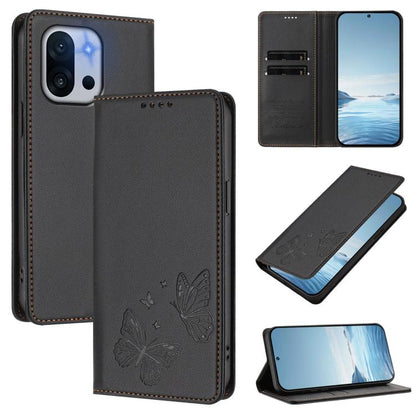 Strong Magnetic Dual Butterfly RFID Vegan Leather Phone Case, For OnePlus 13T, For OnePlus 13R / Ace 5 / Ace 5 Pro